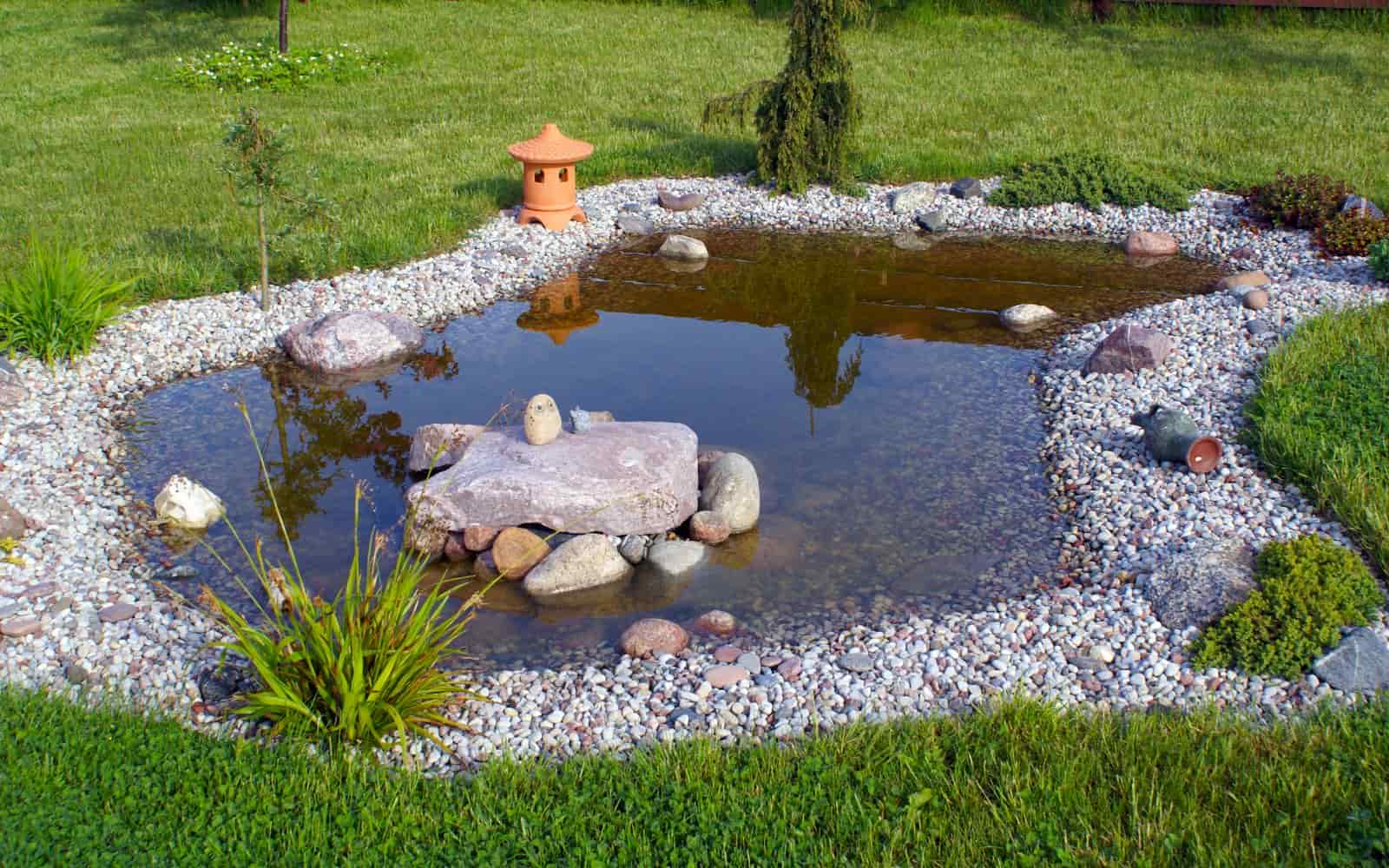 13. Simple Backyard Pond