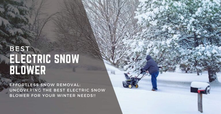 7 Best Electric Snow Blower in 2024 (Reviewed)