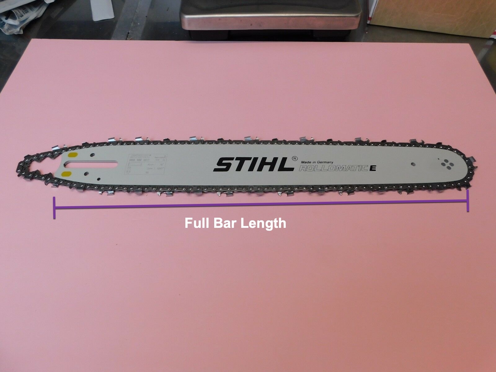 Full Chainsaw Bar Length