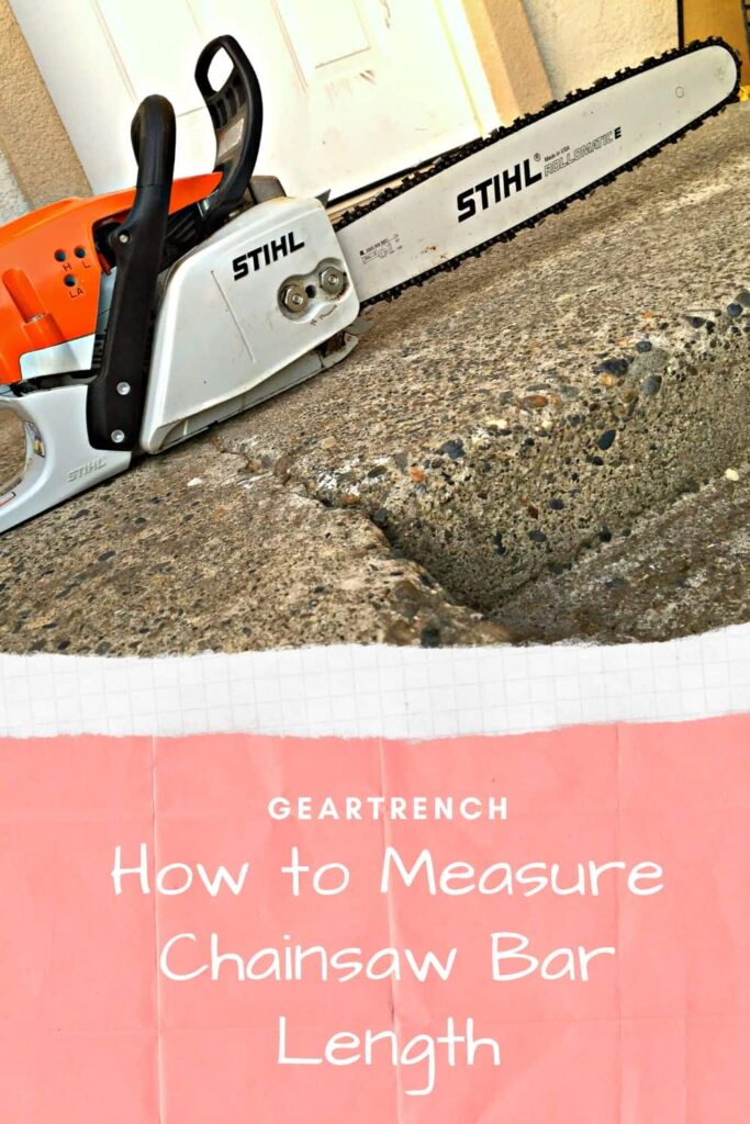 How to Measure chainsaw bar length