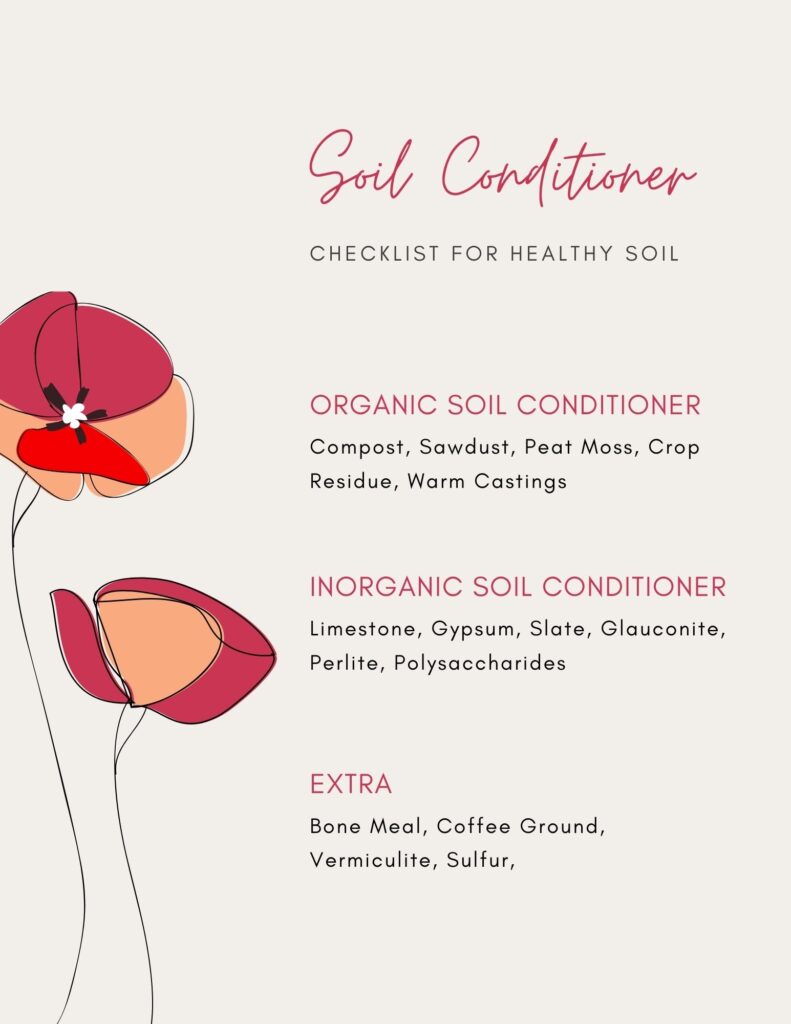 Soil Conditioner Checklist