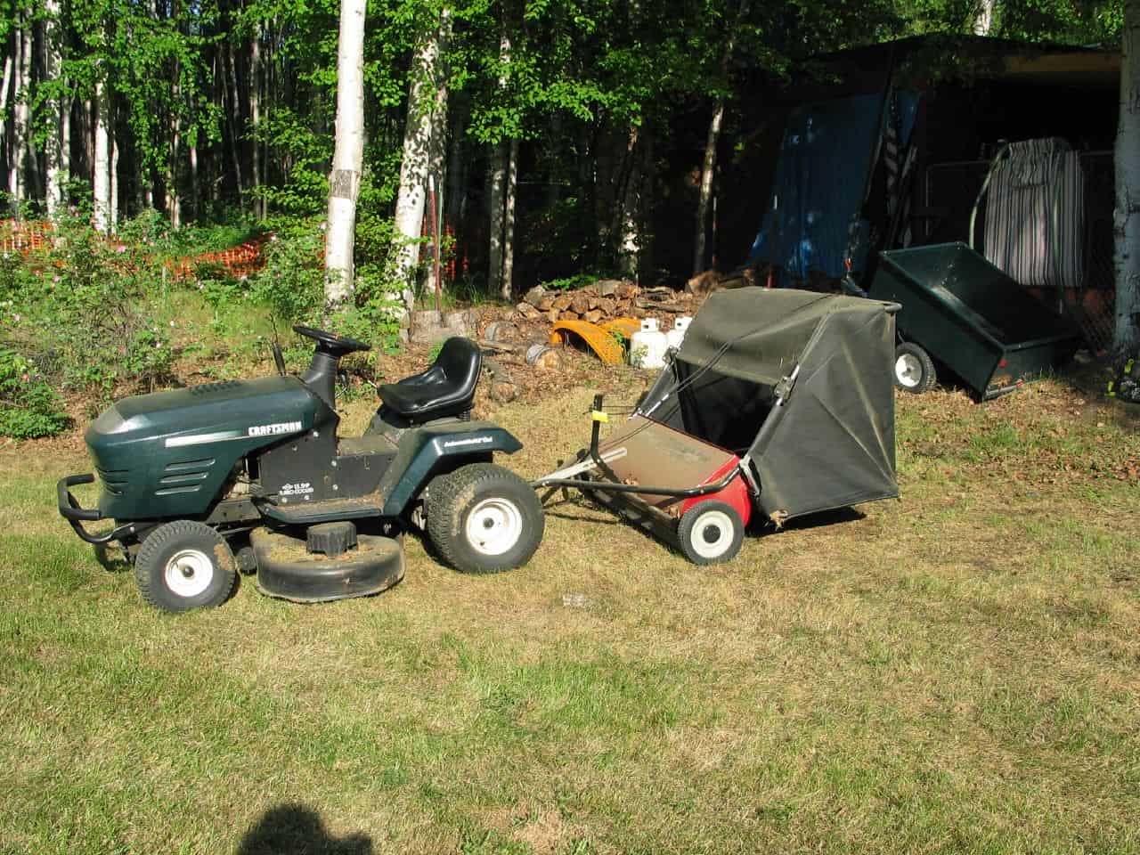 Using a Tow Behind Lawn Sweeper